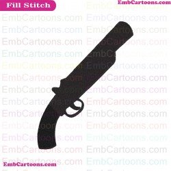 Fortnight Weapon Fortnight Silhouette Embroidery Design 14
