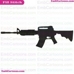 Fortnight Weapon Fortnight Silhouette Embroidery Design 15
