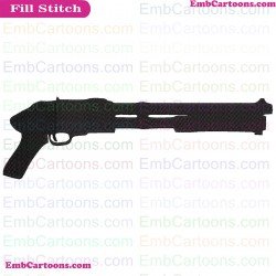 Fortnight Weapon Fortnight Silhouette Embroidery Design 16