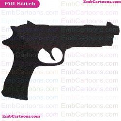 Fortnight Weapon Fortnight Silhouette Embroidery Design 19