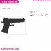 Fortnight Weapon Fortnight Silhouette Embroidery Design 22