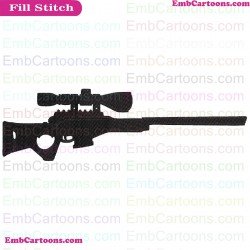 Fortnight Weapon Fortnight Silhouette Embroidery Design 41