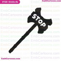 Fortnight Weapon Fortnight Silhouette Embroidery Design 43
