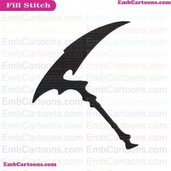 Fortnight Weapon Fortnight Silhouette Embroidery Design 46