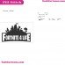 Fortnite 4 Life Silhouette Embroidery Design