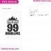 Fortnite Battle Royale 99 Problems Silhouette Embroidery Design 03
