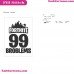 Fortnite Battle Royale 99 Problems Silhouette Embroidery Design 03