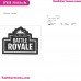 Fortnite Battle Royale Silhouette Embroidery Design 02