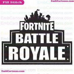 Fortnite Battle Royale Svg Embroidery Design
