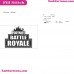Fortnite Battle Royale Svg Embroidery Design