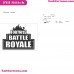 Fortnite Battle Royale Svg Embroidery Design