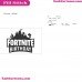 Fortnite Birthday Svg Embroidery Design 6