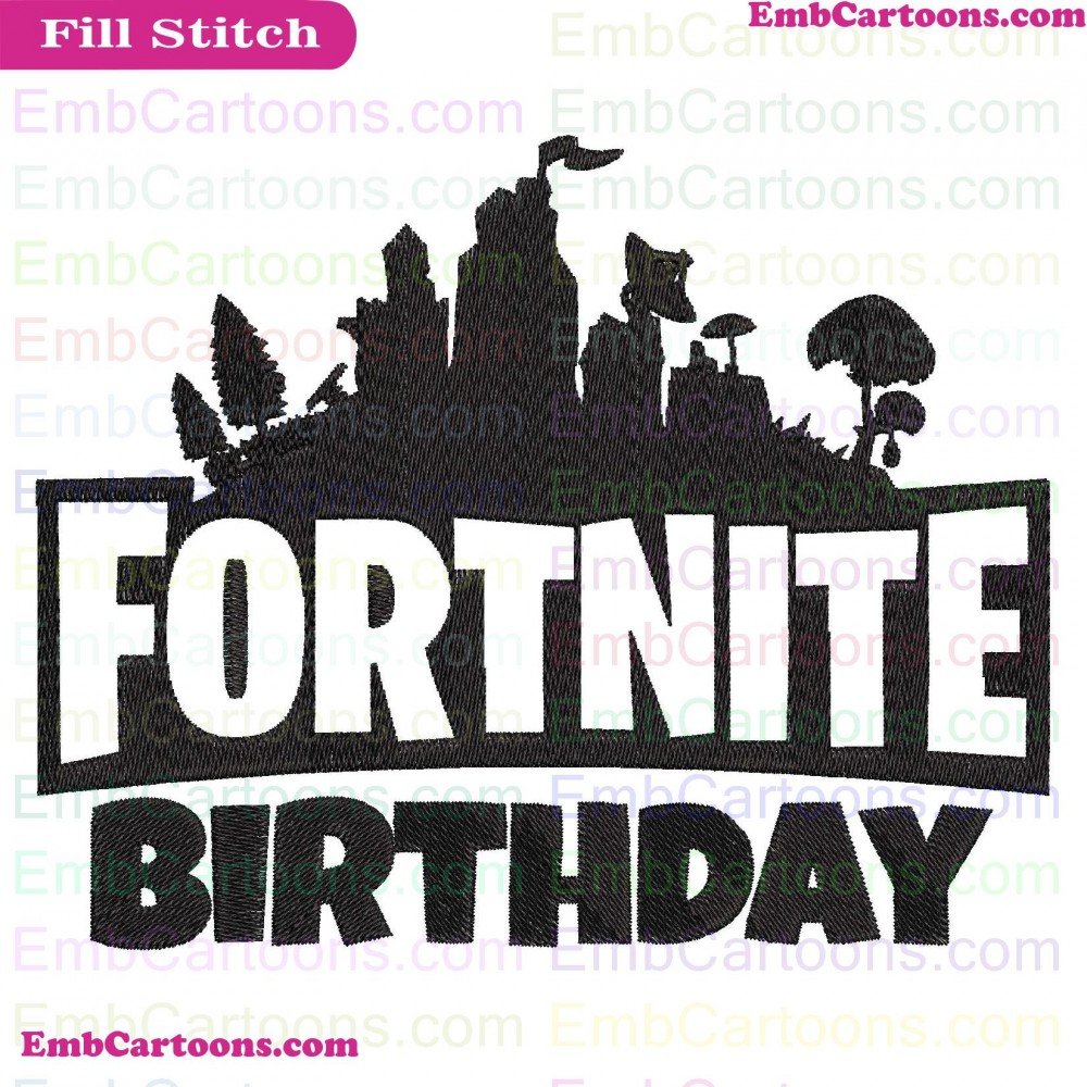 Fortnite Birthday Applique Design, Fortnite Birthday Embroidery Design, Birthday Svg Applique Design, Birthday Svg Embroidery Design, Svg File Applique Design, Svg File Embroidery Design, File Cricut Applique Design, File Cricut Embroidery Design, Cricut 