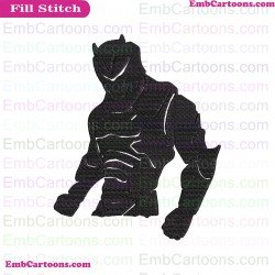 Fortnite Character Silhouette Embroidery Design 05