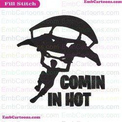 Fortnite Comin In Hot Svg Fortnite Svg Squadgoals Svg Floss Svg Battle Royale Embroidery Design