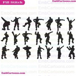 Fortnite Dance Moves Svg Embroidery Design 2