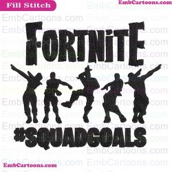 Fortnite Dance Moves Svg Embroidery Design