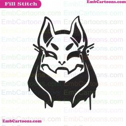 Fortnite Drift Spray Silhouette Embroidery Design 01
