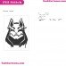 Fortnite Drift Spray Silhouette Embroidery Design 01