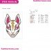 Fortnite Drift Spray Silhouette Embroidery Design 03
