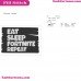 Fortnite Eat Sleep Fortnite Repeat Silhouette Embroidery Design 02