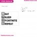 Fortnite Eat Sleep Fortnite Repeat Silhouette Embroidery Design 06