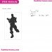 Fortnite Emotes Dance Moves Silhouette Embroidery Design 08