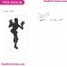 Fortnite Emotes Dance Moves Silhouette Embroidery Design 10