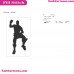 Fortnite Emotes Dance Moves Silhouette Embroidery Design 19