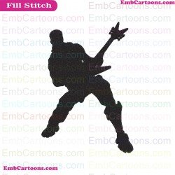 Fortnite Emotes Dance Moves Silhouette Embroidery Design 20
