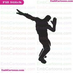 Fortnite Emotes Dance Moves Silhouette Embroidery Design 27