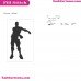 Fortnite Emotes Dance Moves Silhouette Embroidery Design 29