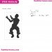Fortnite Emotes Dance Moves Silhouette Embroidery Design 33