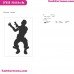 Fortnite Emotes Dance Moves Silhouette Embroidery Design 33