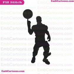 Fortnite Emotes Dance Moves Silhouette Embroidery Design 36