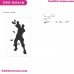 Fortnite Emotes Dance Moves Silhouette Embroidery Design 37