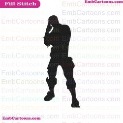 Fortnite Emotes Dance Moves Silhouette Embroidery Design 42
