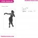 Fortnite Emotes Dance Moves Silhouette Embroidery Design 44