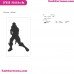 Fortnite Emotes Dance Moves Silhouette Embroidery Design 47