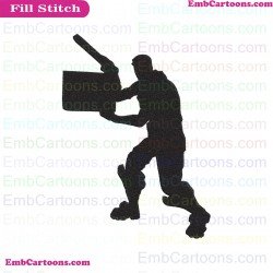 Fortnite Emotes Dance Moves Silhouette Embroidery Design 48