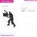 Fortnite Emotes Dance Moves Silhouette Embroidery Design 48