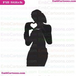 Fortnite Emotes Dance Moves Silhouette Embroidery Design 52