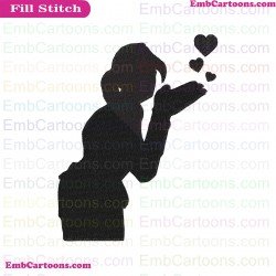 Fortnite Emotes Dance Moves Silhouette Embroidery Design 53