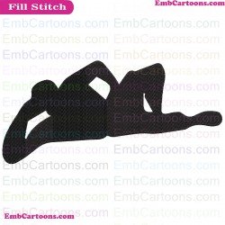 Fortnite Emotes Dance Moves Silhouette Embroidery Design 55