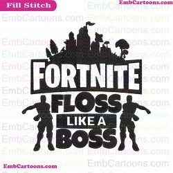 Fortnite Floss Svg Embroidery Design