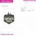 Fortnite Forever Fortnite Silhouette Embroidery Design 01