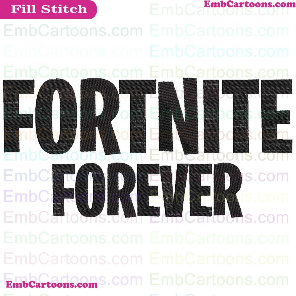 Fortnite Forever Applique Design, Fortnite Forever Embroidery Design, Forever Fortnite Applique Design, Forever Fortnite Embroidery Design, Fortnite Silhouette Applique Design, Fortnite Silhouette Embroidery Design, Fortnite Gifts, Fortnite Embroidery Des