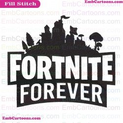 Fortnite Forever Svg Embroidery Design