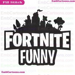 Fortnite Funny Svg Embroidery Design