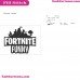 Fortnite Funny Svg Embroidery Design